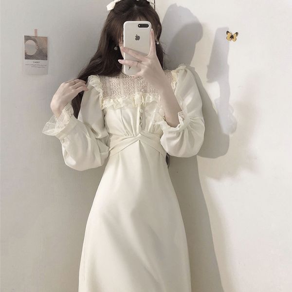 dress 2021 sweet girly spring long sleeve white slices harajuku princess dress party fancy ladies, Black;gray
dress 2021 sweet girly spring long sleeve white slices harajuku princess dress party fancy ladies, Black;gray
