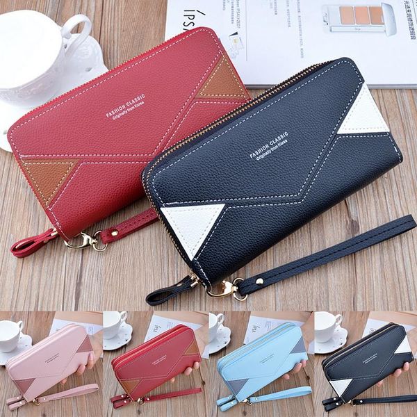 wallets long women leather double zipper coin & card holder clutch wallet geometric patterns quality, Red;black
wallets long women leather double zipper coin & card holder clutch wallet geometric patterns quality, Red;black