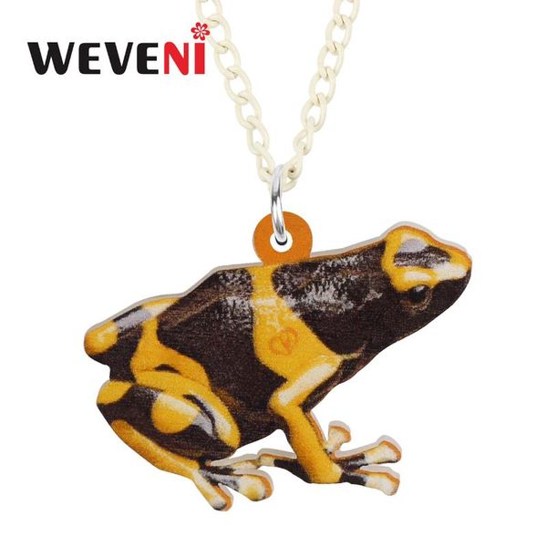 pendant necklaces weveni acrylic cute yellow black strip frog necklace fashion long chain unique charms gift party jewelry for women girls, Silver
pendant necklaces weveni acrylic cute yellow black strip frog necklace fashion long chain unique charms gift party jewelry for women girls, Silver