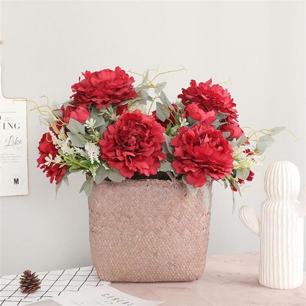 decorative flowers & wreaths fake vintage artificial peony silk wedding home ornaments for party meeting room decoration
decorative flowers & wreaths fake vintage artificial peony silk wedding home ornaments for party meeting room decoration
