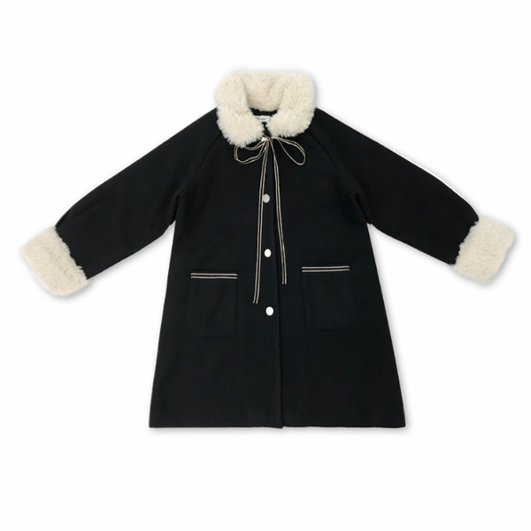 women's wool & blends warm lamb coat 2021 winter college style long fur collar fashion simple woolen, Black
women's wool & blends warm lamb coat 2021 winter college style long fur collar fashion simple woolen, Black
