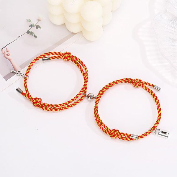 romantic couple bracelet women men attract magnet braslet key lock lovers braclet friend jewelry macram brazalete gift charm bracelets, Golden;silver
romantic couple bracelet women men attract magnet braslet key lock lovers braclet friend jewelry macram brazalete gift charm bracelets, Golden;silver