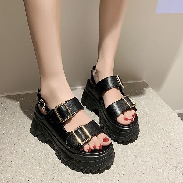 dress shoes 2021 sandals women summer fashion women's casual platform solid round head open toe high, Black
dress shoes 2021 sandals women summer fashion women's casual platform solid round head open toe high, Black