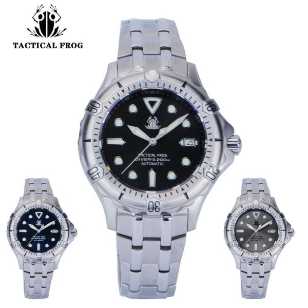 wristwatches tactical frog men diver watch automatic watches military nh35 mechanical wristwatch dive 20atm waterproof sapphire luminous, Slivery;brown
wristwatches tactical frog men diver watch automatic watches military nh35 mechanical wristwatch dive 20atm waterproof sapphire luminous, Slivery;brown