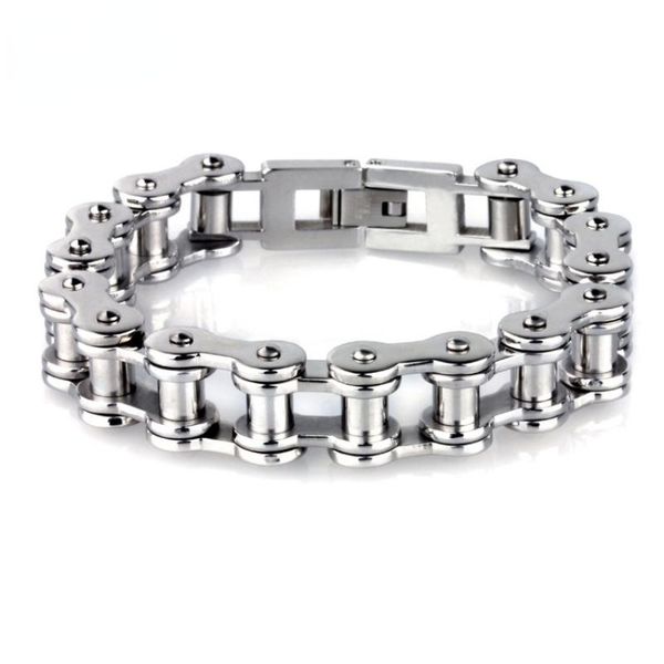link, chain bicycle bracelets personality style mens titanium steel bracelet jewelry, Black
link, chain bicycle bracelets personality style mens titanium steel bracelet jewelry, Black