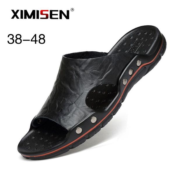 slippers ximisen 2021 genuine leather men sandals shoes summer flip flops beach sandalias zapatos hombre, Black
slippers ximisen 2021 genuine leather men sandals shoes summer flip flops beach sandalias zapatos hombre, Black