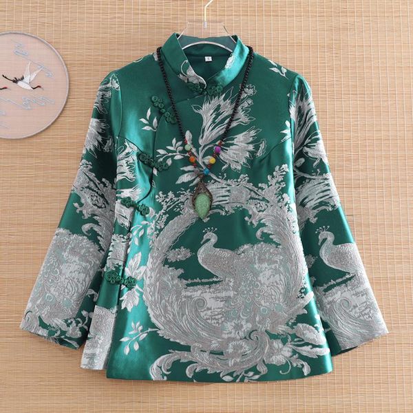 ethnic clothing women tang autumn peacock jacquard chinese style vintage loose short coat lady casual jacket female s-xxl, Red
ethnic clothing women tang autumn peacock jacquard chinese style vintage loose short coat lady casual jacket female s-xxl, Red