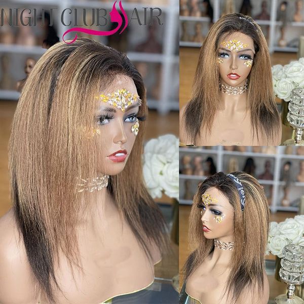 lace wigs highlight bob wig bone straight front human hair short ombre brazilian remy pre plucked for woman, Black;brown
lace wigs highlight bob wig bone straight front human hair short ombre brazilian remy pre plucked for woman, Black;brown