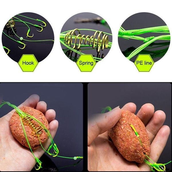 fishing bait spring hook lure trap feeder cage sharp thrower metal hooks 
fishing bait spring hook lure trap feeder cage sharp thrower metal hooks