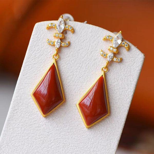 dangle & chandelier individually designed southern red tourmaline diamond inlaid zircon earrings, exquisite and elegant ladies silver jewelr
dangle & chandelier individually designed southern red tourmaline diamond inlaid zircon earrings, exquisite and elegant ladies silver jewelr