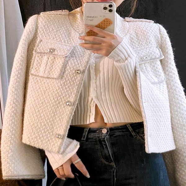 women's jackets autumn winter white women short jacket ladies runway style diamond wool tweed woven, Black;brown
women's jackets autumn winter white women short jacket ladies runway style diamond wool tweed woven, Black;brown