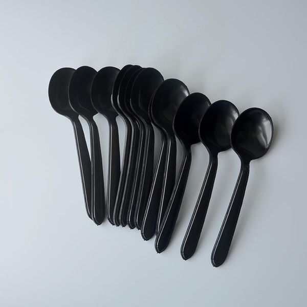 disposable flatware 100pcs plastic spoon round head bulk set tableware kitchen accessories black dessert ice cream soup portable thicken
disposable flatware 100pcs plastic spoon round head bulk set tableware kitchen accessories black dessert ice cream soup portable thicken