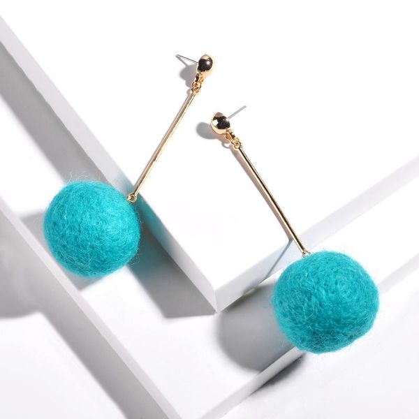 dangle & chandelier chiao arrival 2021 spring candy color wool pom christmas balls drop pendant earrings for women, Silver
dangle & chandelier chiao arrival 2021 spring candy color wool pom christmas balls drop pendant earrings for women, Silver