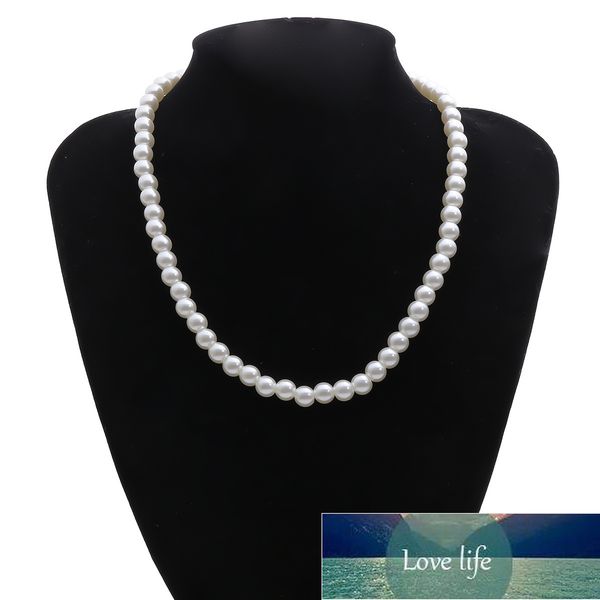 pearl necklaces for women 8mm simulated pearl chain necklace collier femme choker wedding bridal jewelry party gifts factory price expert de, Silver
pearl necklaces for women 8mm simulated pearl chain necklace collier femme choker wedding bridal jewelry party gifts factory price expert de, Silver