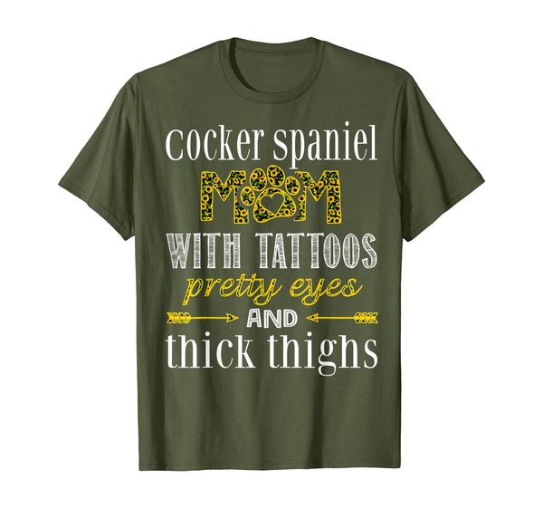 Cocker Spaniel Tattoos Pretty Thick Thighs Funny Gift Tee, Mainly pictures