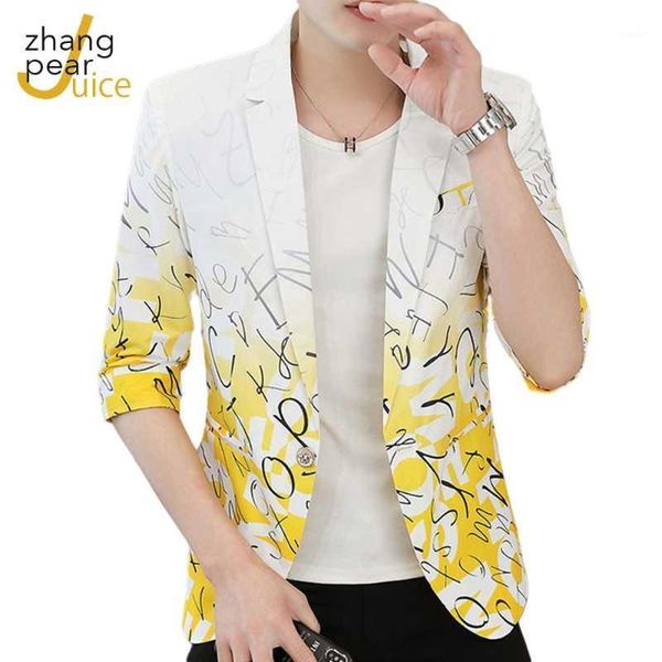 men's suits & blazers arrival letter print blazer men summer autumn casual suit jacket slim fit party club wedding social homme, White;black
men's suits & blazers arrival letter print blazer men summer autumn casual suit jacket slim fit party club wedding social homme, White;black