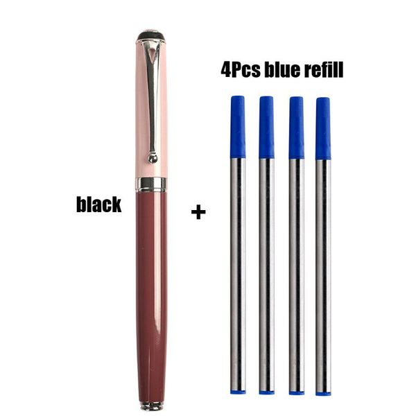 ballpoint pens 1+4pcs luxury morandi metal gel pen gift el business writing office school stationery supply, Blue;orange
ballpoint pens 1+4pcs luxury morandi metal gel pen gift el business writing office school stationery supply, Blue;orange
