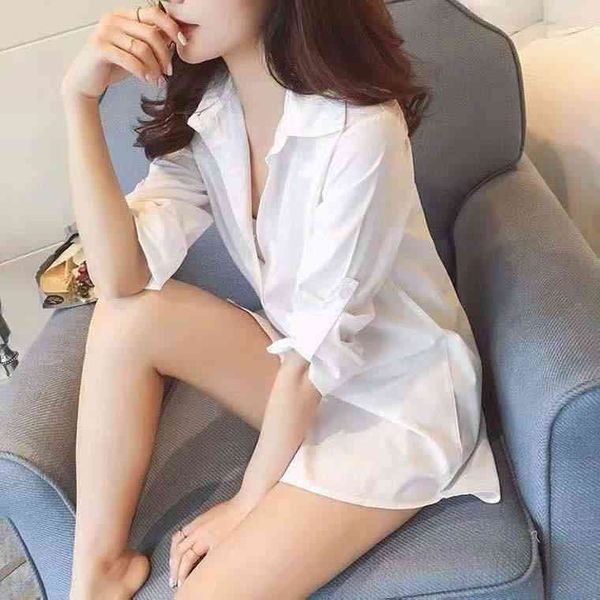 Women's Blouses & Shirts spring Early social T-shirt quick hand web celebrity designer same style trend printed lapel blouses super com, White
Women's Blouses & Shirts spring Early social T-shirt quick hand web celebrity designer same style trend printed lapel blouses super com, White