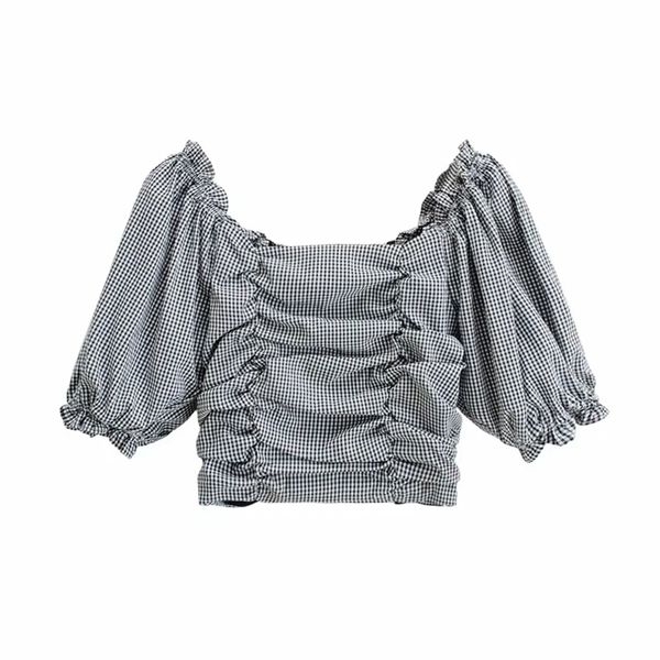 xnwmnz women court style square collar casual short blouses & shirts retro puff sleeve elastic chic chemise blusas 210513, White
xnwmnz women court style square collar casual short blouses & shirts retro puff sleeve elastic chic chemise blusas 210513, White