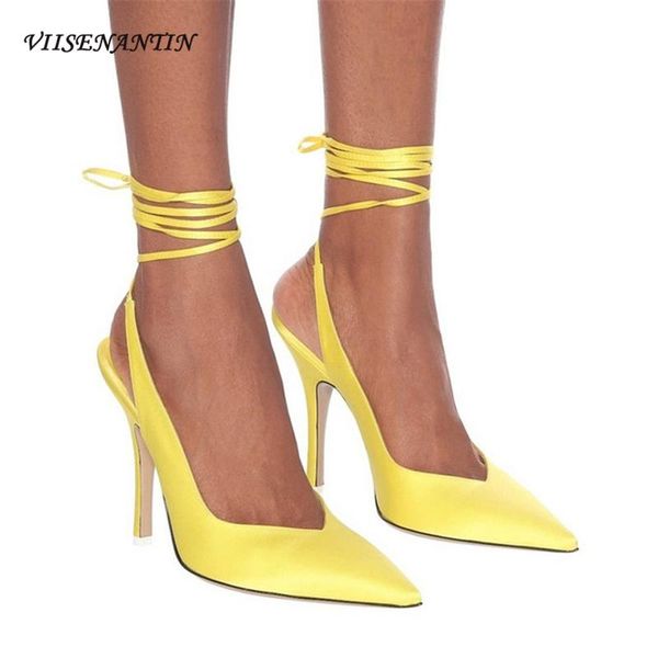 dress shoes spring summer fashion show silk pointed toe cross strap high heels stiletto party banquet pumps, Black
dress shoes spring summer fashion show silk pointed toe cross strap high heels stiletto party banquet pumps, Black