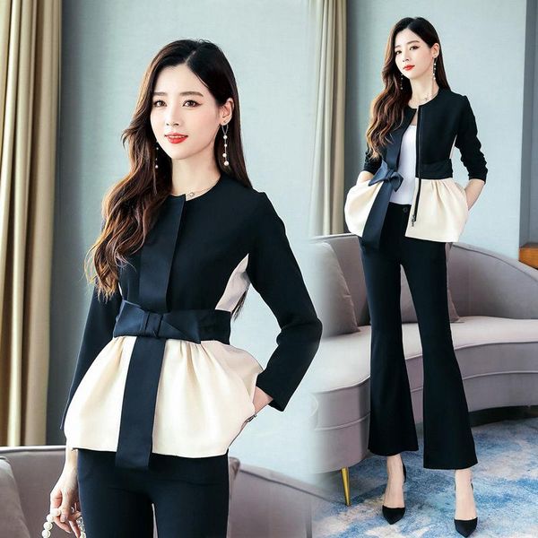 women's two piece pants 2-piece spring and autumn european cardigan stitching bowknot shirt flared suit elegant ol clothing ns360, White
women's two piece pants 2-piece spring and autumn european cardigan stitching bowknot shirt flared suit elegant ol clothing ns360, White