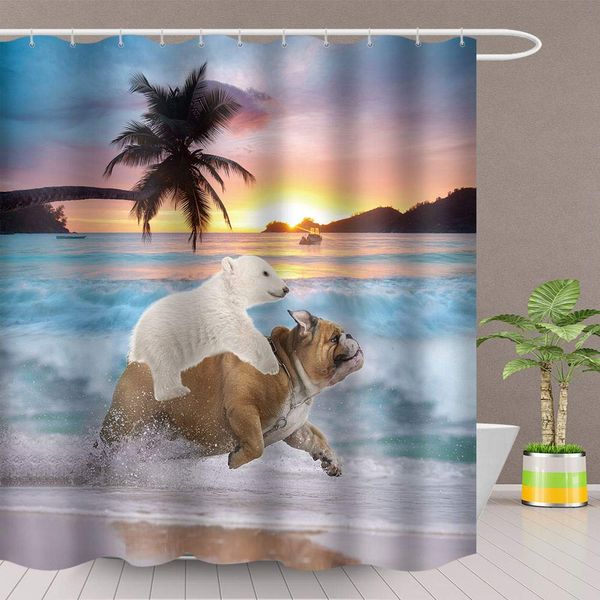 beach animals shower curtain bear dog sunset palm tree seaside beach bathroom decoration set polyester fabric 72x72 inch with
beach animals shower curtain bear dog sunset palm tree seaside beach bathroom decoration set polyester fabric 72x72 inch with