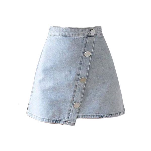 women denim mini skirt button s0162 210514, Black 
women denim mini skirt button s0162 210514, Black