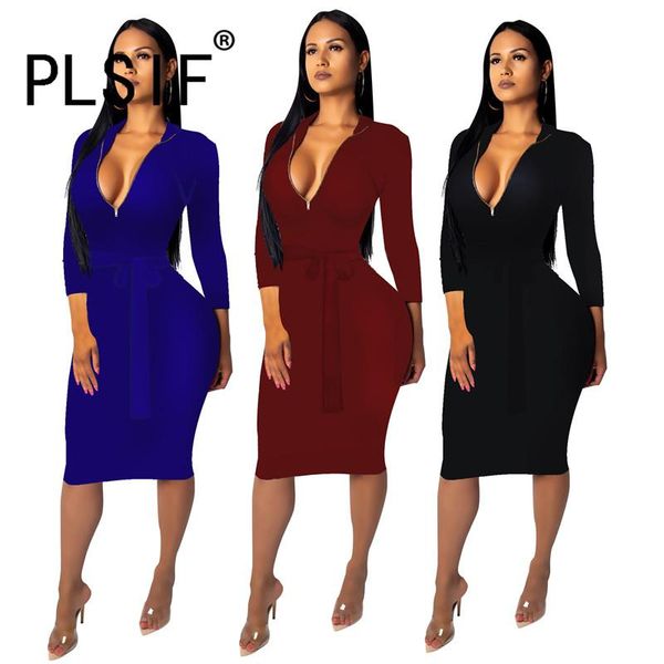 simple pure color deep v neck long sleeve midi dress tight club party lady fashion casual dresses, Black;gray
simple pure color deep v neck long sleeve midi dress tight club party lady fashion casual dresses, Black;gray