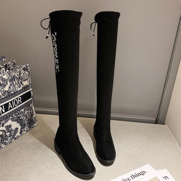 boots 2021 over the knee women round toe zip lace up comfortable low heel casual shoes ladies stretch, Black
boots 2021 over the knee women round toe zip lace up comfortable low heel casual shoes ladies stretch, Black