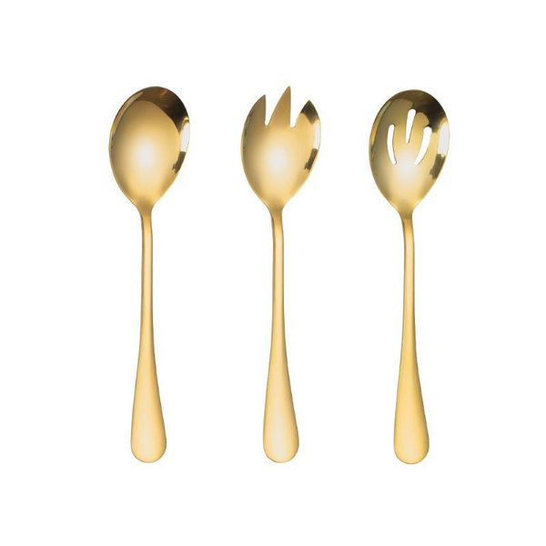 spoons gold salad spoon fork 3pcs stainless steel cutlery set serving colorful unique tableware kitchen tools
spoons gold salad spoon fork 3pcs stainless steel cutlery set serving colorful unique tableware kitchen tools