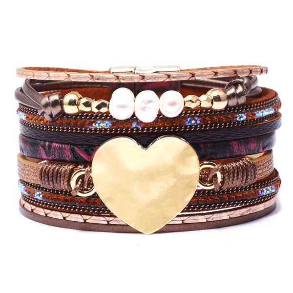qinuo new bracelet women's fashion peach heart multi-layer multi-color love bracelet jewelry, Golden;silver
qinuo new bracelet women's fashion peach heart multi-layer multi-color love bracelet jewelry, Golden;silver