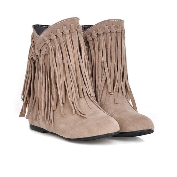 boots fashion women winter warm tassel ankle plus size 43 flat female slip-on shoes ladies fringe casual, Black
boots fashion women winter warm tassel ankle plus size 43 flat female slip-on shoes ladies fringe casual, Black