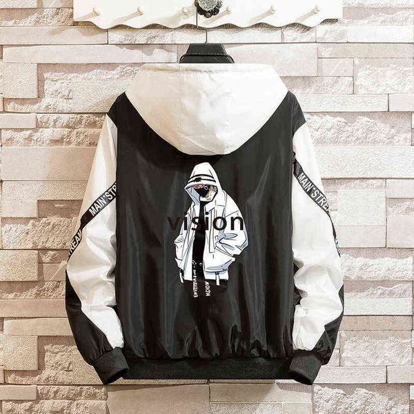 les koman spring autumn new men jacket fashion printing casul streetwear hooded splice sports coats outwear s-5xl, Black;brown
les koman spring autumn new men jacket fashion printing casul streetwear hooded splice sports coats outwear s-5xl, Black;brown