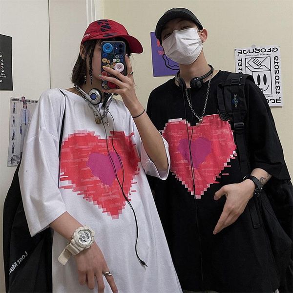 women's t-shirt love print short sleeve t shirts women clothing summer korean causal style o-neck tee couples loose ins harajuku ladies, White
women's t-shirt love print short sleeve t shirts women clothing summer korean causal style o-neck tee couples loose ins harajuku ladies, White