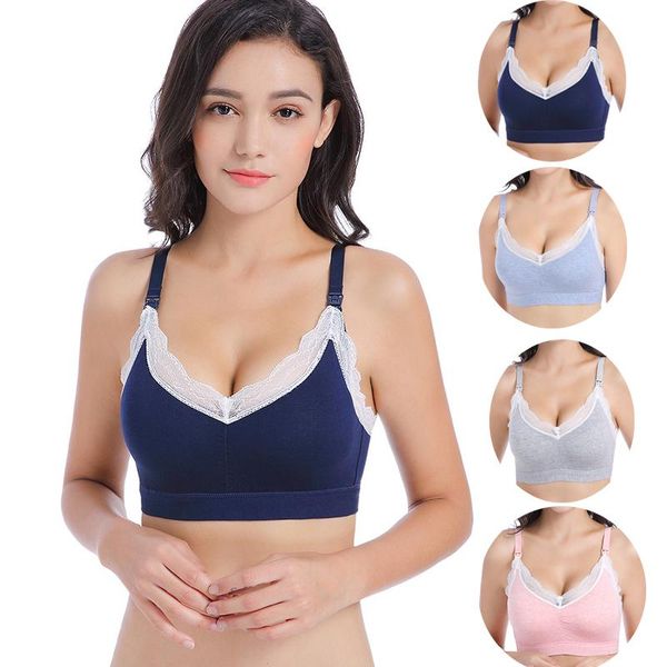 cup maternity nursing bra pregnancy breastfeeding wireless sleepwear intimates underwear pregnant women lace, White
cup maternity nursing bra pregnancy breastfeeding wireless sleepwear intimates underwear pregnant women lace, White