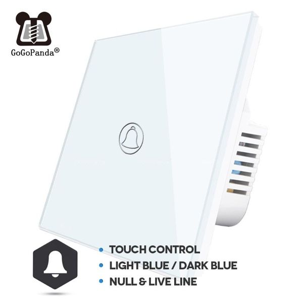 smart home control eu standard doorbell touch switch 1 gang wall ring controller automation waterproof 220v 4 colors
smart home control eu standard doorbell touch switch 1 gang wall ring controller automation waterproof 220v 4 colors