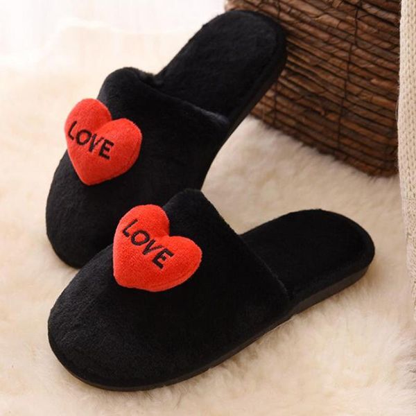 warm winter shoes women lovers home slippers comfort for plus indoor fur love b14, Black
warm winter shoes women lovers home slippers comfort for plus indoor fur love b14, Black