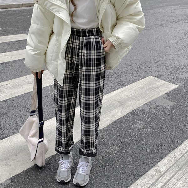 capris palazzo joker straight velvet women's trousers high waist chess pants for female winter, Black;white
capris palazzo joker straight velvet women's trousers high waist chess pants for female winter, Black;white