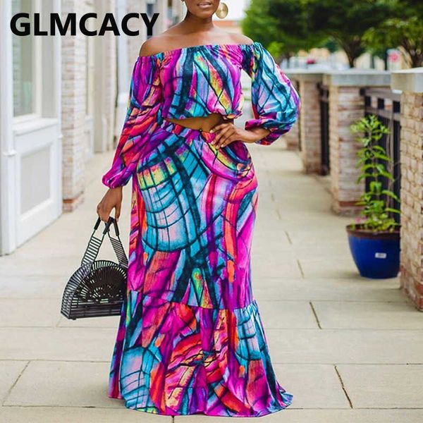 women two piece dress suits long sleeve printed off shoulder & high waist bodycon skirt set 210702, White
women two piece dress suits long sleeve printed off shoulder & high waist bodycon skirt set 210702, White