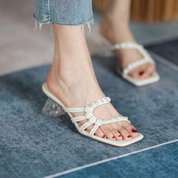 slippers women's summer fashion 2021 thick heel square toe open sandals women mid-heel, Black
slippers women's summer fashion 2021 thick heel square toe open sandals women mid-heel, Black