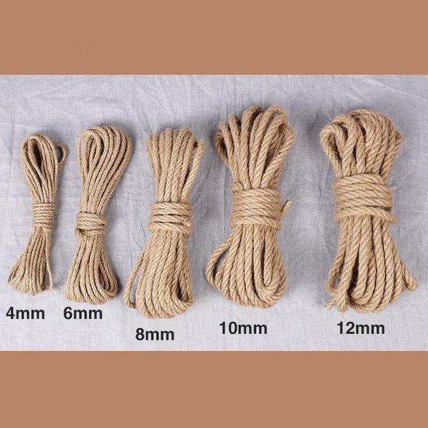 4mm-12mm 10m natural burlap jute twine cord retro rope string diy handmde craft gift packing wedding home decorative cords yarn, Black;white
4mm-12mm 10m natural burlap jute twine cord retro rope string diy handmde craft gift packing wedding home decorative cords yarn, Black;white