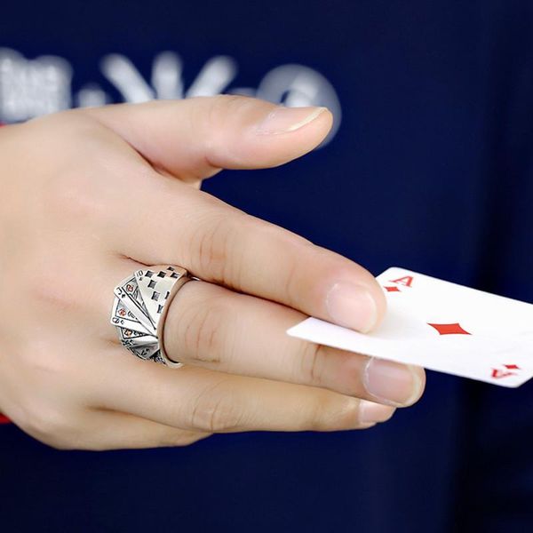 cluster rings flush poker ring men personality assertive retro vintage cubic zirconia block playing card shape opening adjust, Golden;silver
cluster rings flush poker ring men personality assertive retro vintage cubic zirconia block playing card shape opening adjust, Golden;silver
