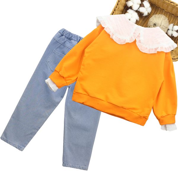 girls clothes set appliques suit for girls sweatershirt + jeans tracksuit girl spring autumn childrens clothes set, White
girls clothes set appliques suit for girls sweatershirt + jeans tracksuit girl spring autumn childrens clothes set, White