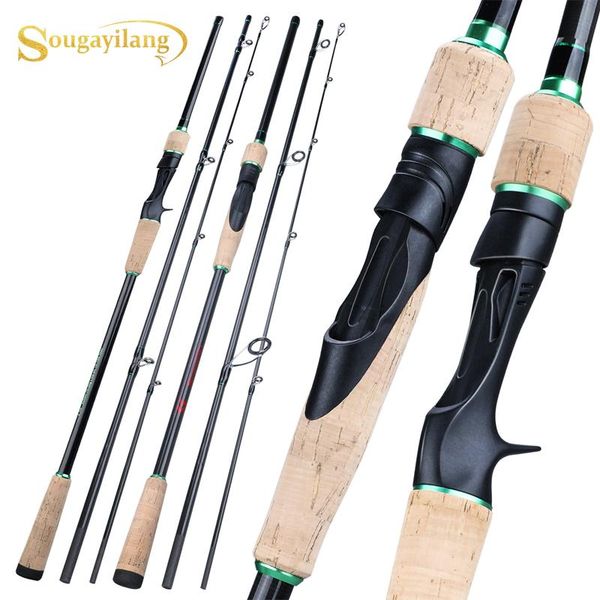 sougayilang 3 sections portable fishing rod 1.8-2.4m carbon ultralight spinning /casting pole eva handle tackle boat rods
sougayilang 3 sections portable fishing rod 1.8-2.4m carbon ultralight spinning /casting pole eva handle tackle boat rods