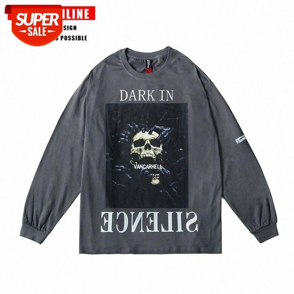 streetwear men dark rock skull print long-sleeved t-shirt european and american high street retro funeral oversize sweater #ra4n, White;black
streetwear men dark rock skull print long-sleeved t-shirt european and american high street retro funeral oversize sweater #ra4n, White;black
