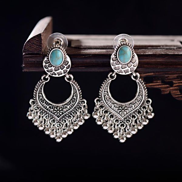 dangle & chandelier bohemian ethnic alloy geometric blue beads tassel water droplets jhumka earing kindian earrings for women antique, Silver
dangle & chandelier bohemian ethnic alloy geometric blue beads tassel water droplets jhumka earing kindian earrings for women antique, Silver