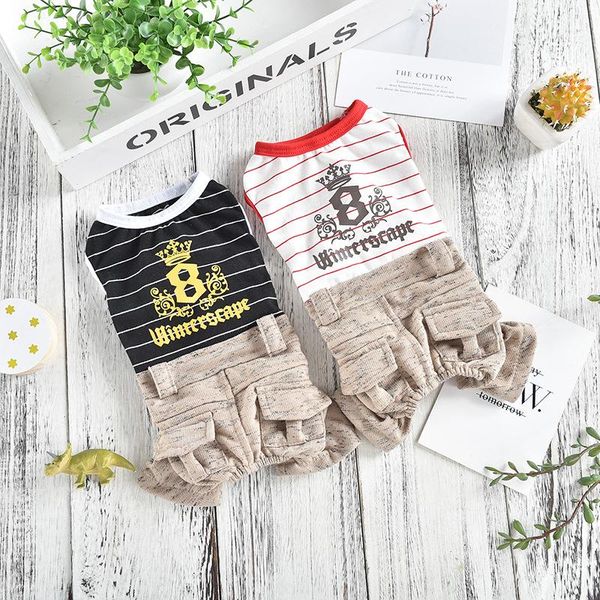 dog apparel striped four legged pants pet clothing teddy pomebi bear spring and autumn small jumpsuit
dog apparel striped four legged pants pet clothing teddy pomebi bear spring and autumn small jumpsuit
