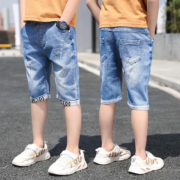 shorts 2021 summer elastic jeans kids boys casual denim short pants children beach cotton big boy clothes teenage clothing, Black
shorts 2021 summer elastic jeans kids boys casual denim short pants children beach cotton big boy clothes teenage clothing, Black