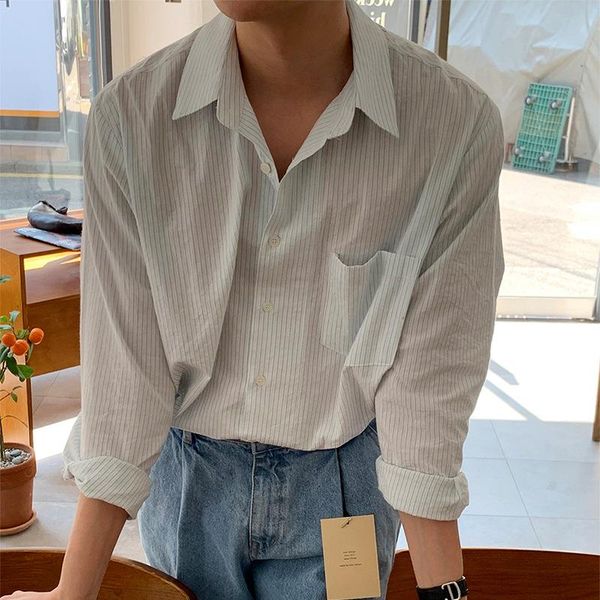 men's casual shirts intfeday summer refreshing thin shirt loose sunscreen simple stripe, White;black
men's casual shirts intfeday summer refreshing thin shirt loose sunscreen simple stripe, White;black