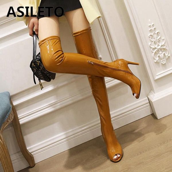 boots asileto women luxury party over knee high patent leather zipper peep toe 12cm stileeto heel plus size 46 s2465, Black
boots asileto women luxury party over knee high patent leather zipper peep toe 12cm stileeto heel plus size 46 s2465, Black